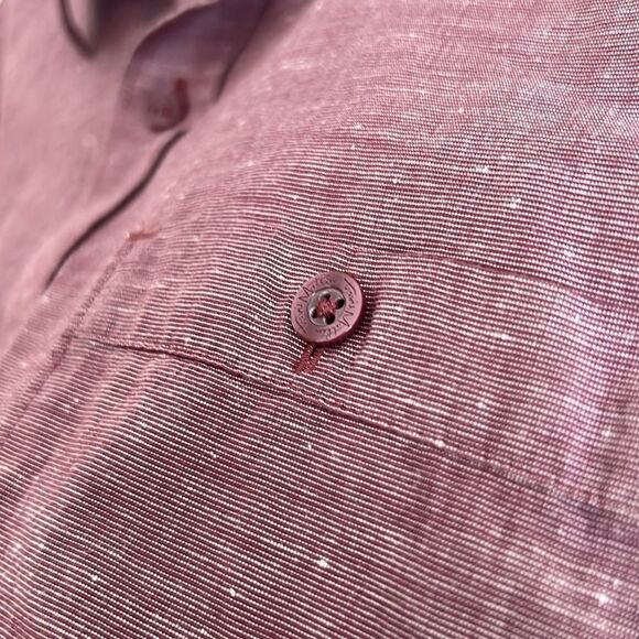 Travis Mathew Golf Button Down Cotton Shirt Size Medium - Picture 4 of 10